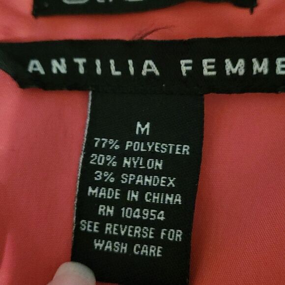Antilia Femme pink ruffle front classy top - Picture 5 of 6
